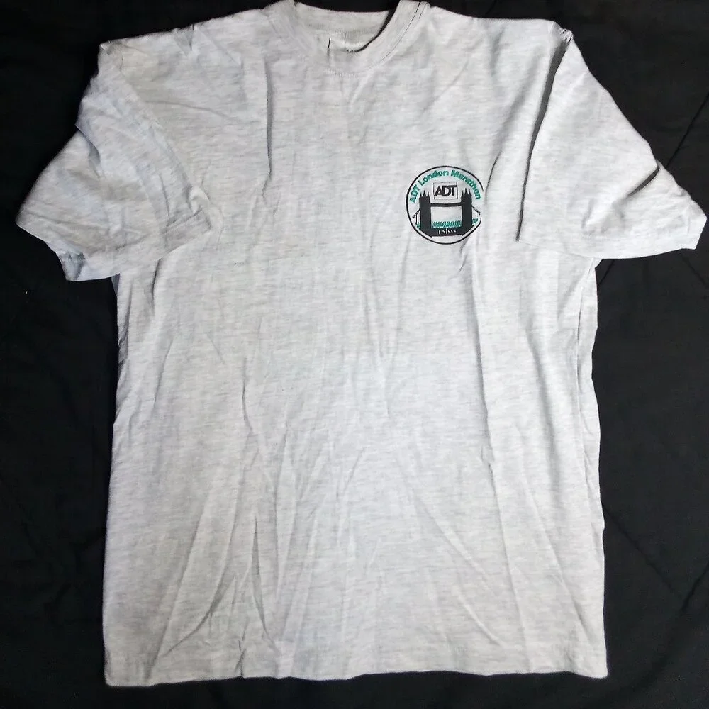 Vintage ADT London Marathon Offical Adidas Supplier T-Shirt